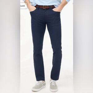 J.Crew Straight-Fit Five Pocket Tech Pant in Navy NEW W/ Tag Size 34 x 30